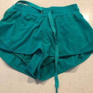 Teal lulu shorts